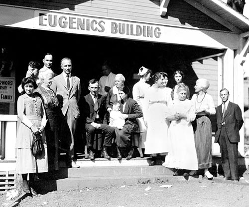 Winning-family-of-the-Fittest-Family-award-stand-outside-of-the-Eugenics-Building-1925-small